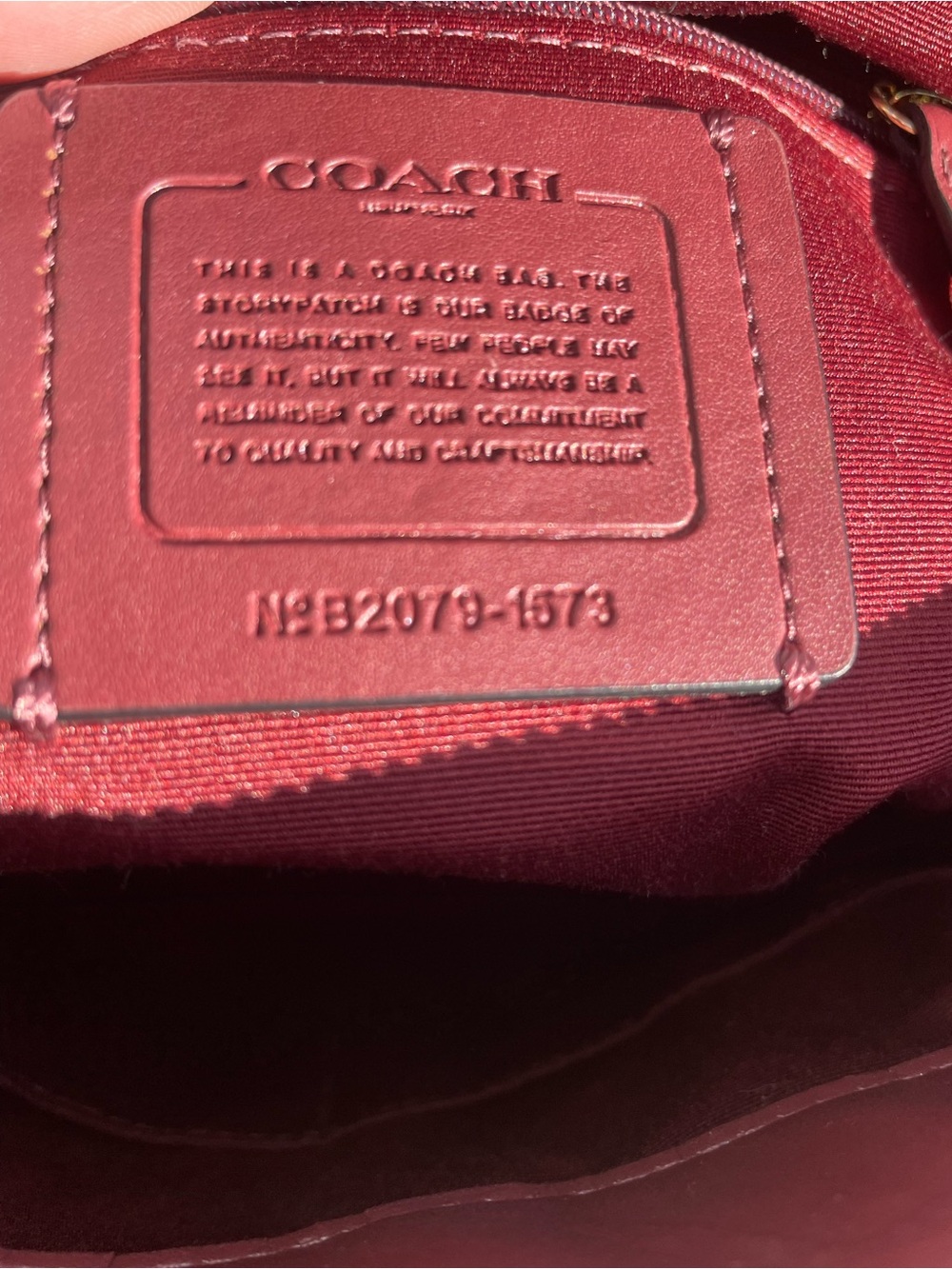Coach May Pebble Leather Tote in Tan and Black Trim - Picture 6 of 7